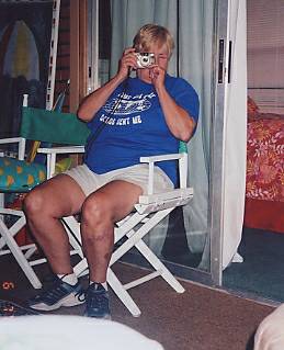 diane pointing camera